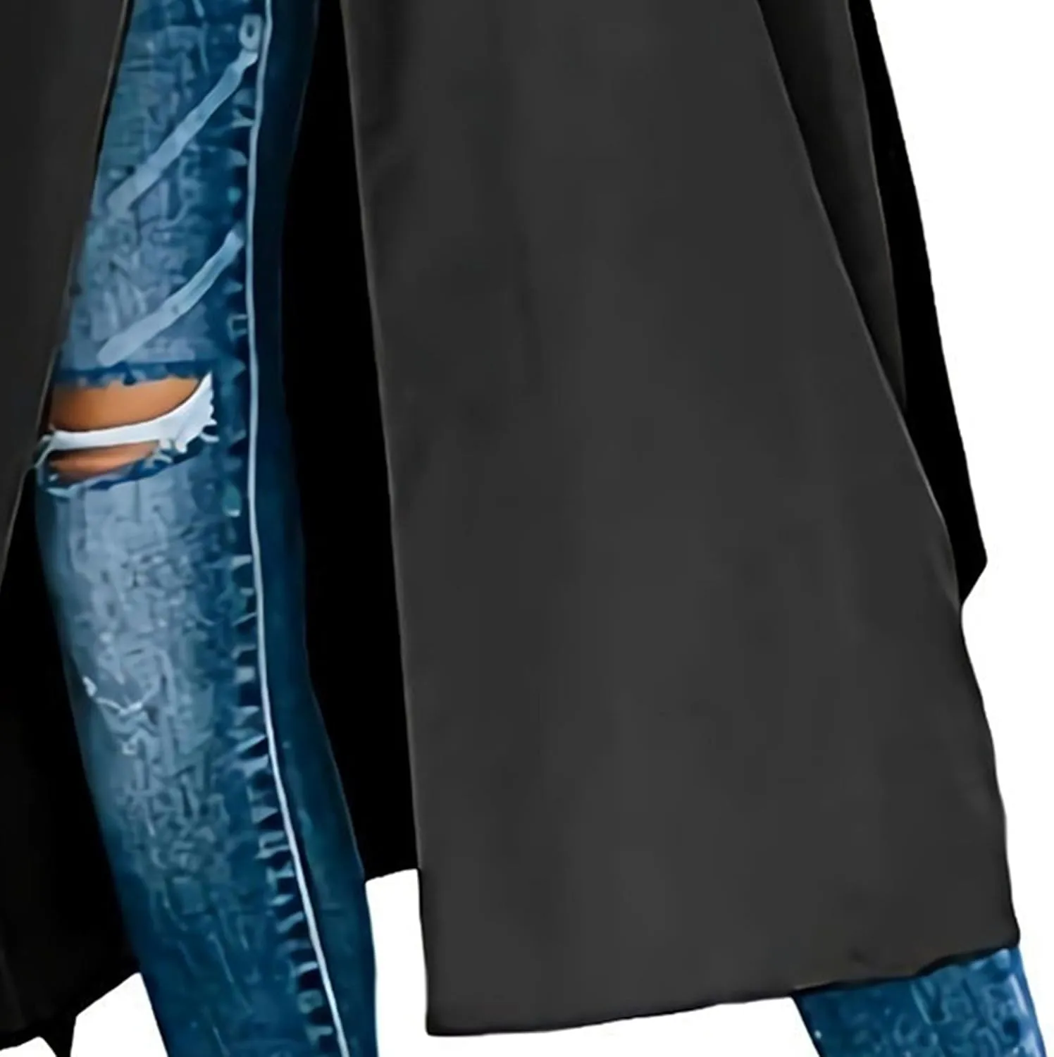 DGHM-JLMY Trench Coat for Women Autumn Winter Long Overcoat Double-Breasted Fashion Lapel Windbreaker Coats with Belt