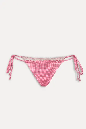Divine Ruffle Bot- Ladybug Gingham
