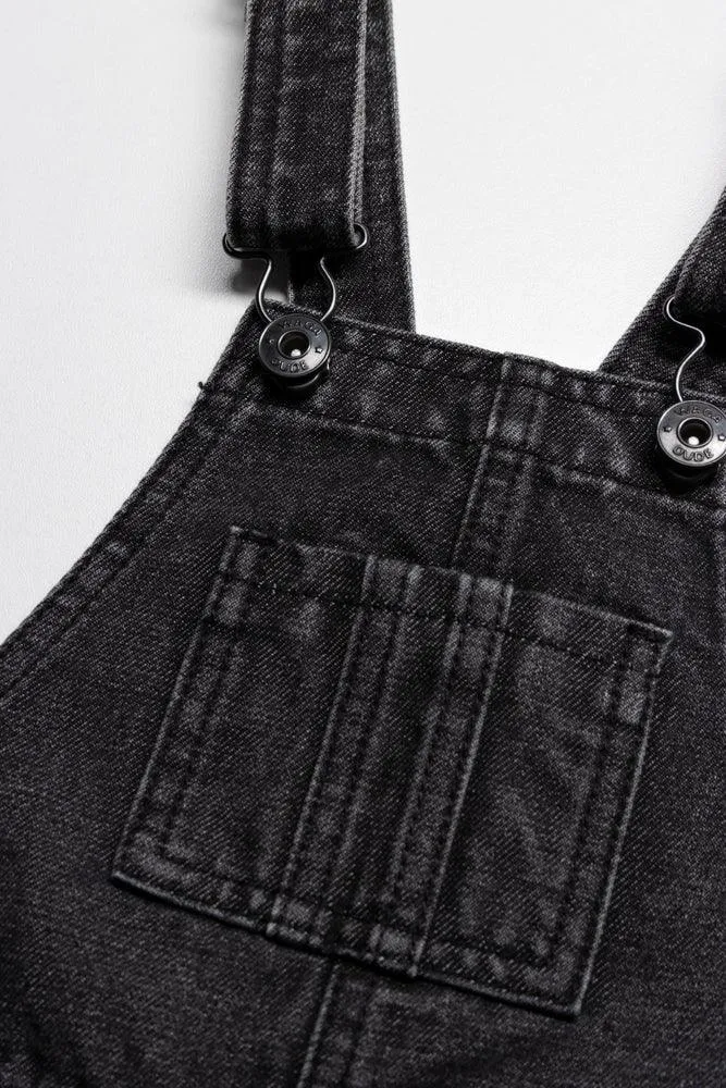 Dungaree Shorts Charcoal