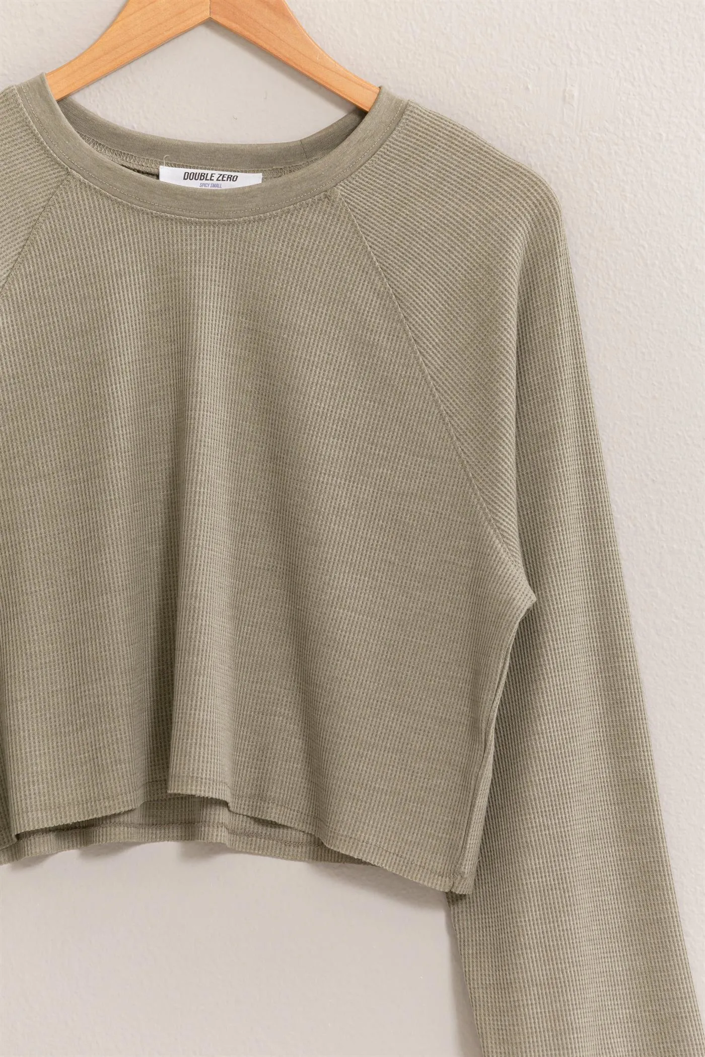DZ24F829-Raglan-sleeve Crop Top