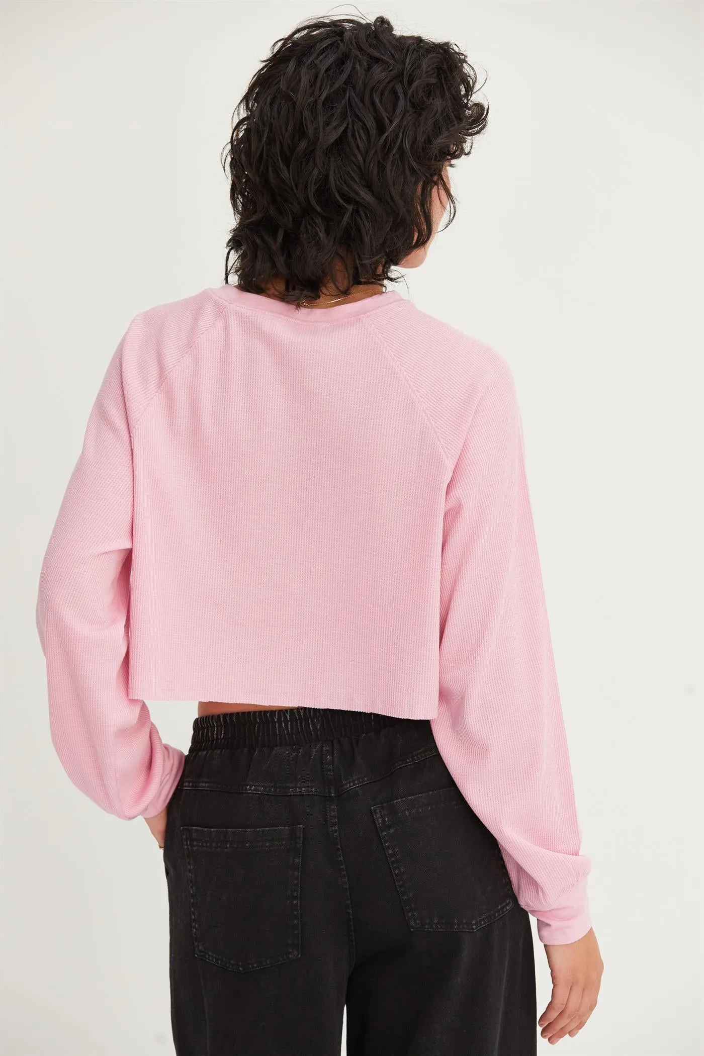 DZ24F829-Raglan-sleeve Crop Top