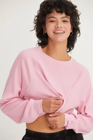 DZ24F829-Raglan-sleeve Crop Top
