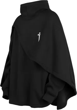Ellniges]Wool Blend Cloak Hoodie Winter Pullover Coat for Women, Fleece-Lined Oversized Sweater with Hood, Teen Girls Cold Weather Fashion, Thick Lining Thermal Outerwear