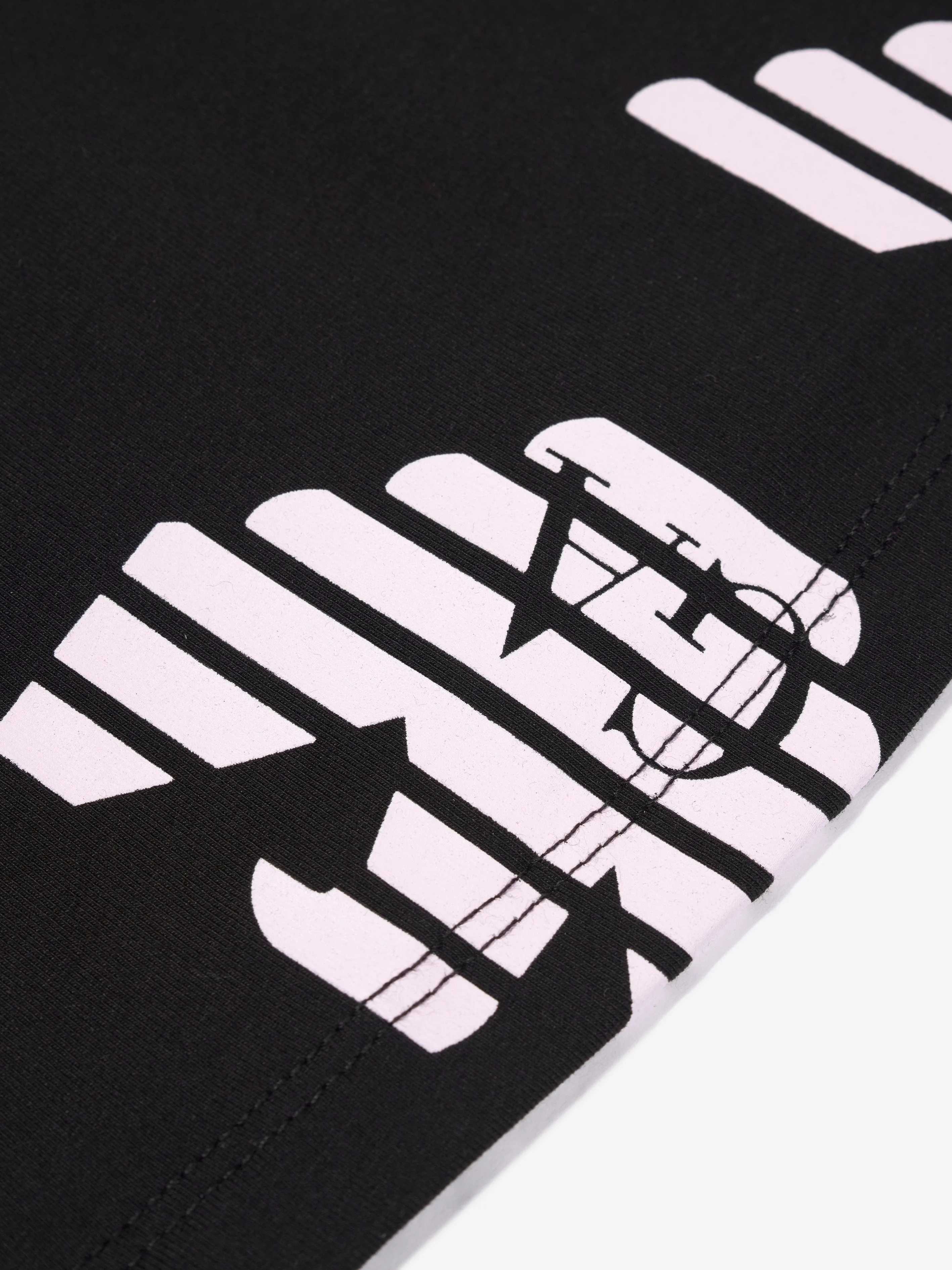Emporio Armani Girls Logo Crop Top in Black