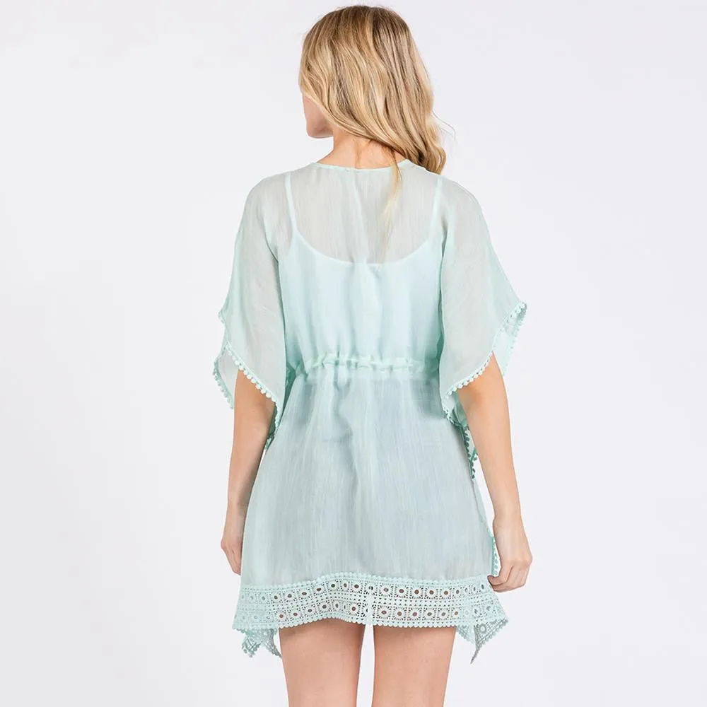 Eyelet Lace Beach Coverup