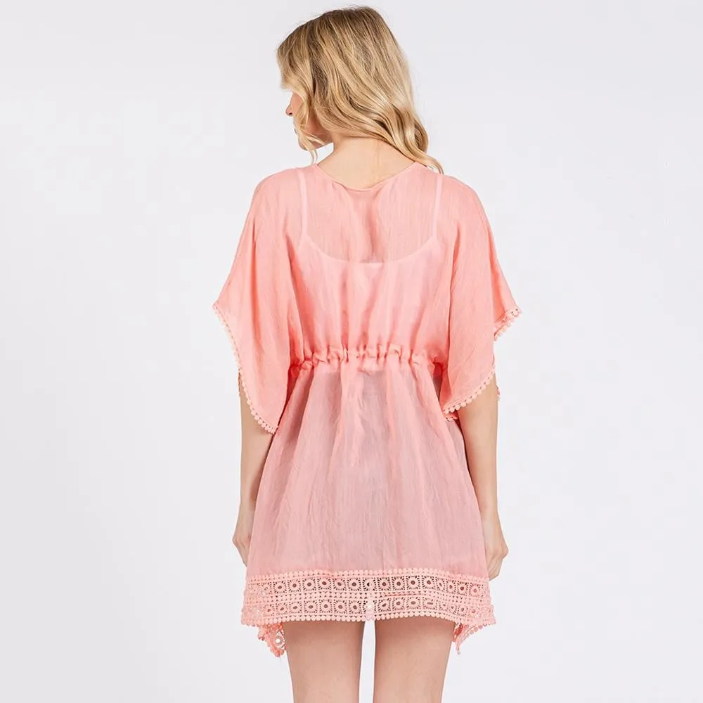 Eyelet Lace Beach Coverup