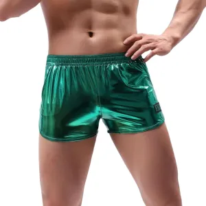 Franterd Leather Underwear Boxer Briefs for Men Low Rise Breathable Panties Bikini Mens Fashion Soft Bulge Pouch Shorts Brief