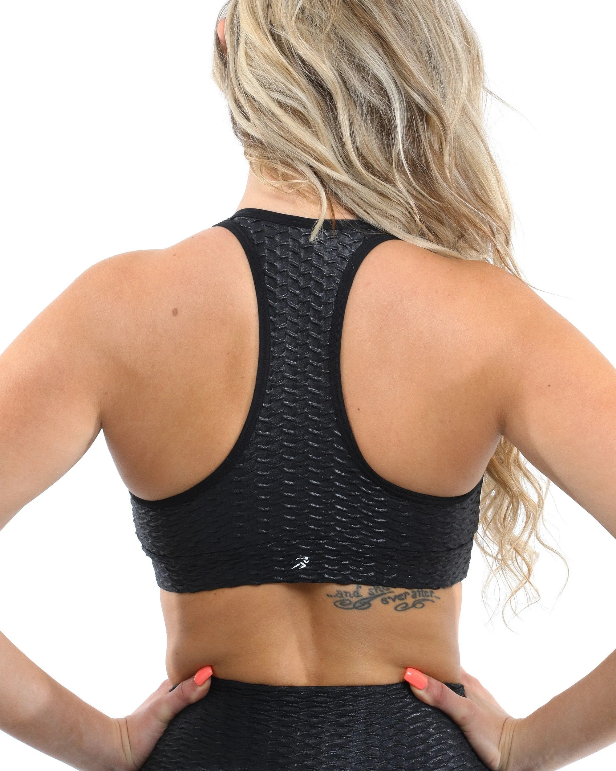 Genova Activewear Set - Leggings & Sports Bra - Black [MADE IN ITALY]