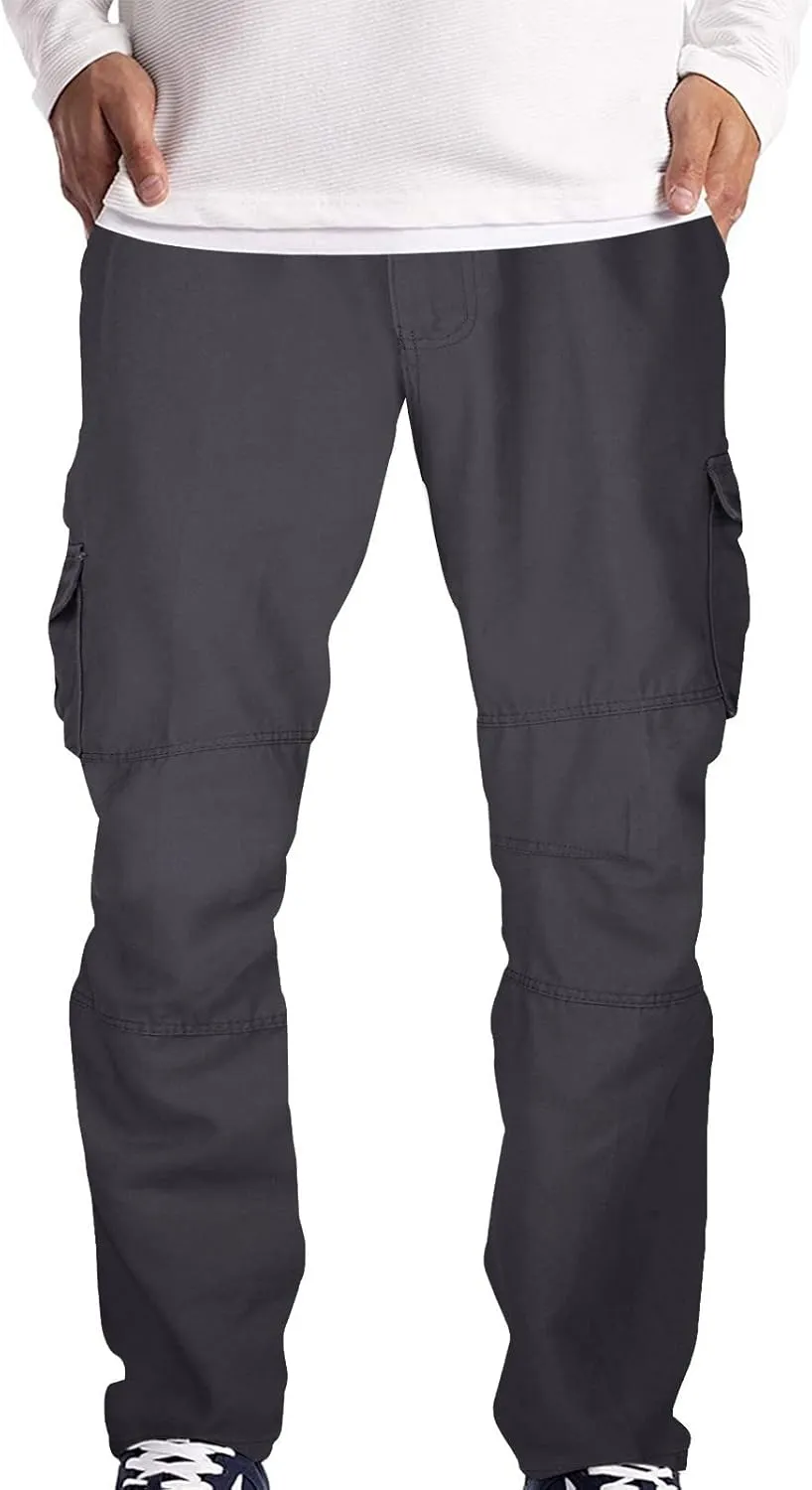 GIERIDUC Cargo Pants for Men Relaxed Fit Black Dress Pants Men Slim Fit Wide Leg Corduroy Pants Mens Stretch Suit Pants Mens