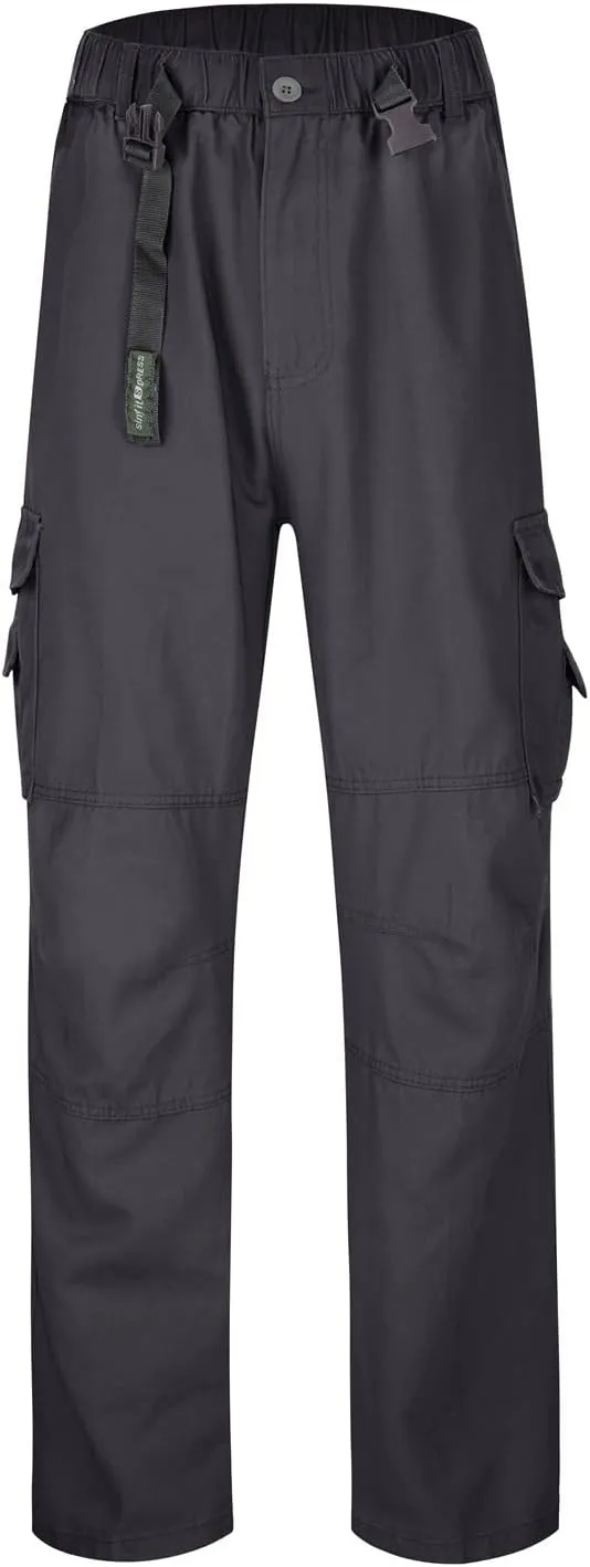 GIERIDUC Cargo Pants for Men Relaxed Fit Black Dress Pants Men Slim Fit Wide Leg Corduroy Pants Mens Stretch Suit Pants Mens