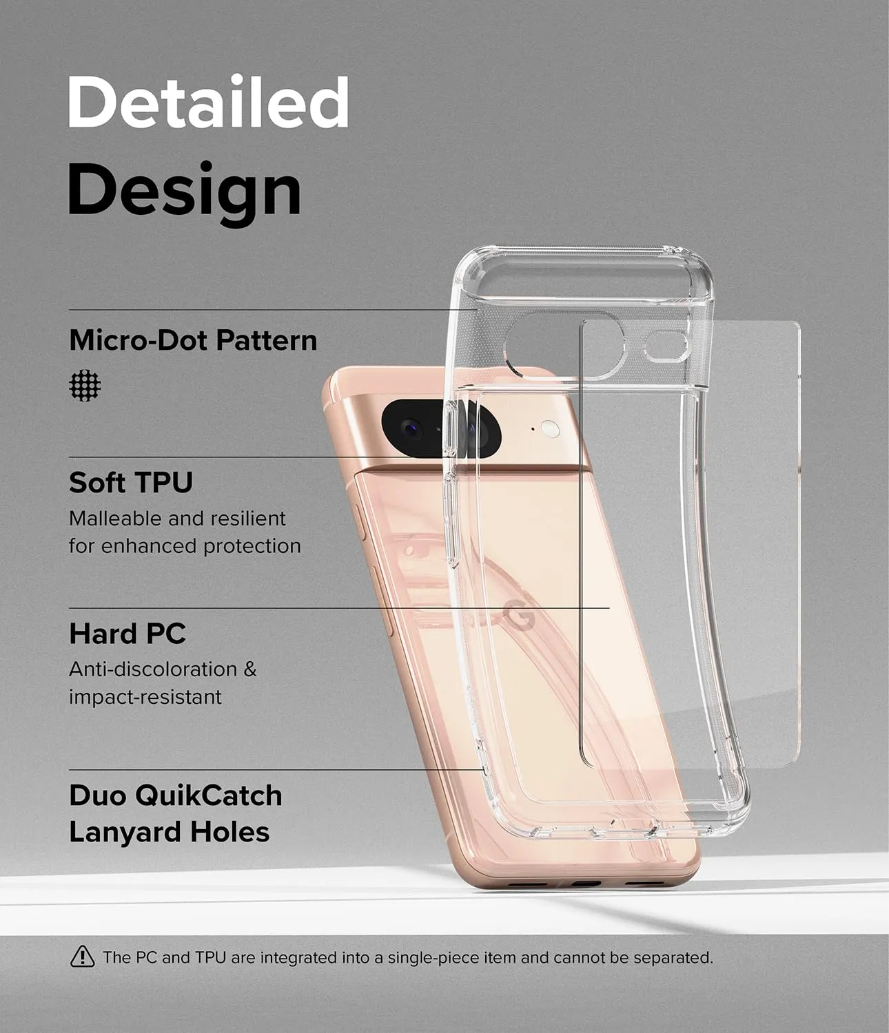 Google Pixel 8 Back Cover Case | Fusion - Clear
