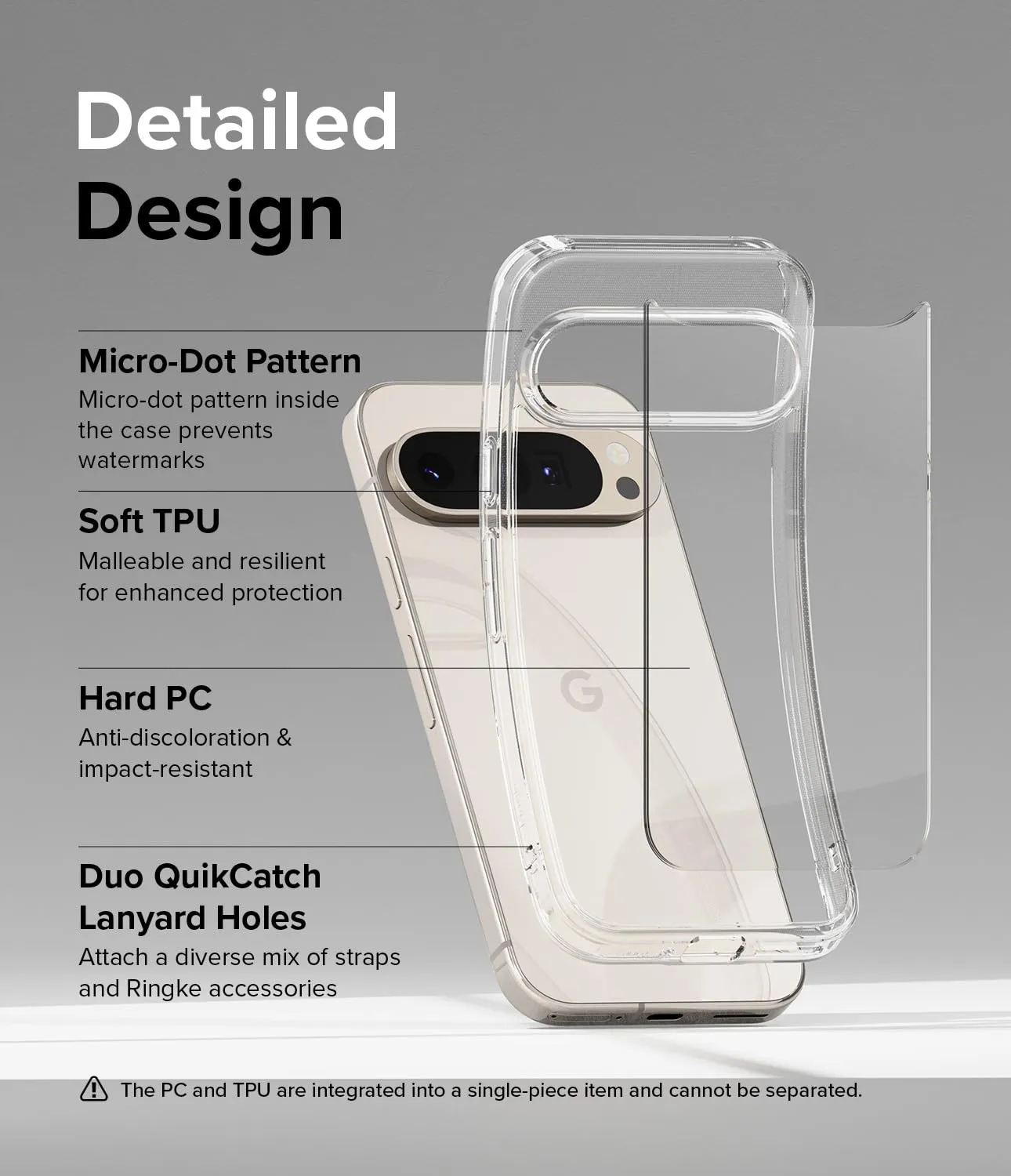 Google Pixel 9 Pro / Pixel 9 Back Cover Case | Fusion - Clear
