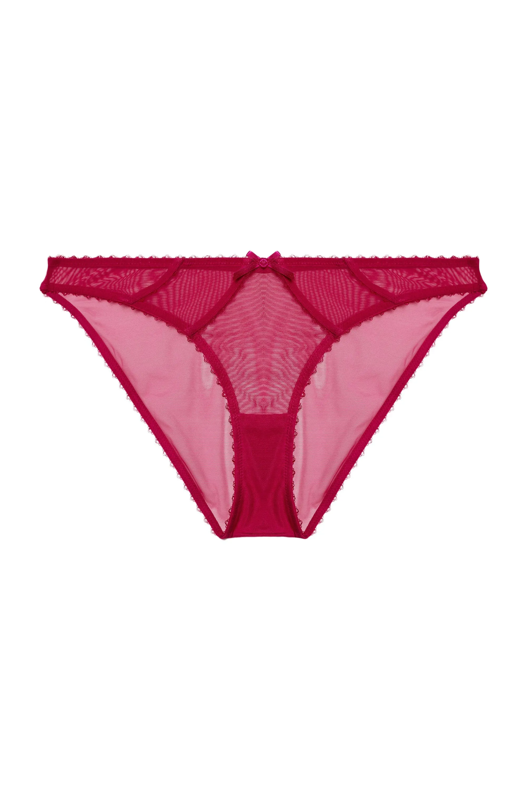 Grace Hot Pink Mesh Brazilian Brief