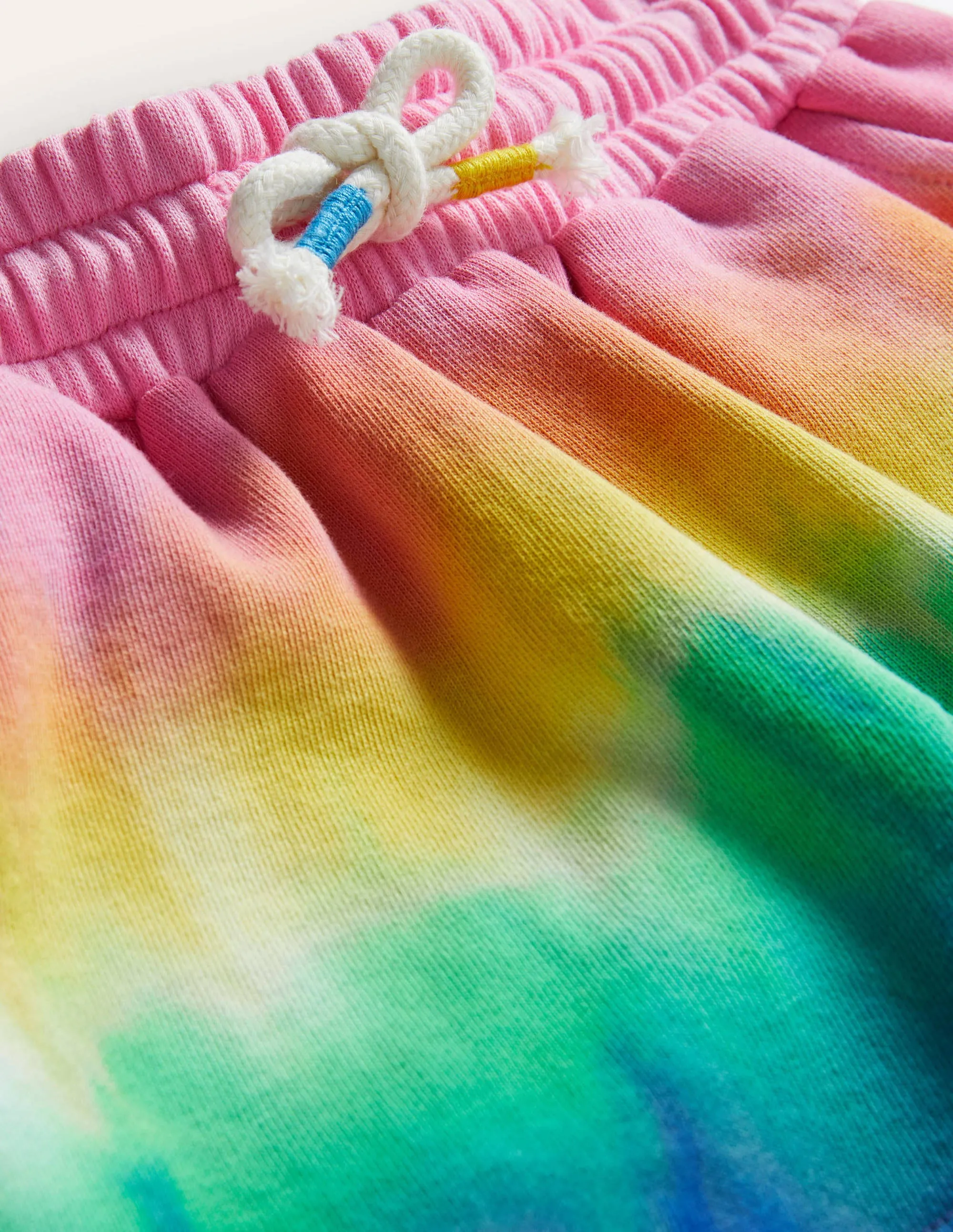 Gradient Dye Jersey Shorts-Multi Rainbow
