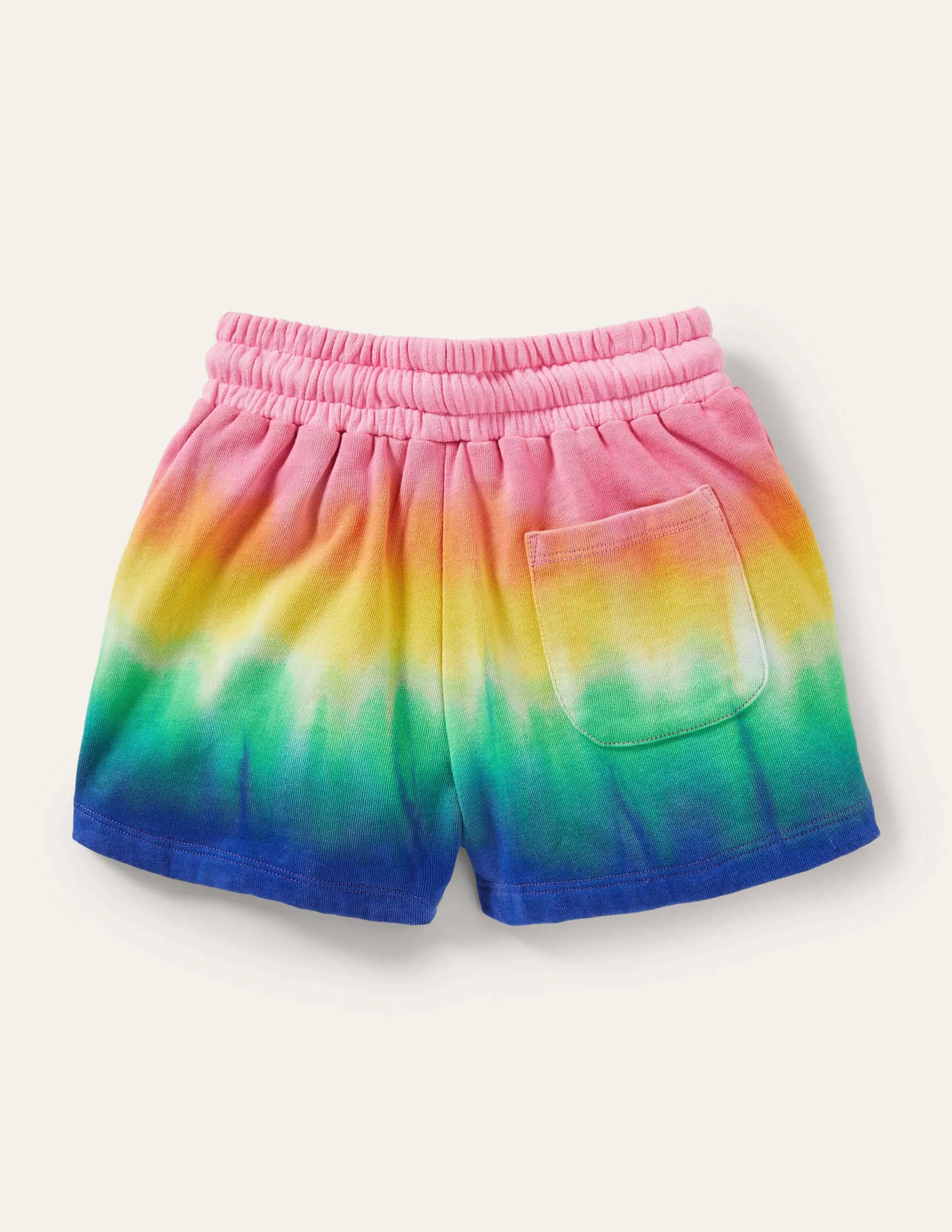 Gradient Dye Jersey Shorts-Multi Rainbow