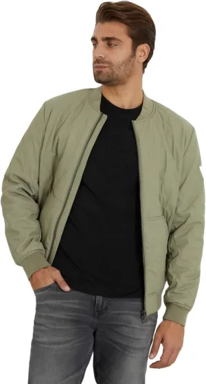 GUESS Men's Quilted Bomber