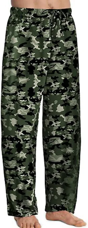 Hanes Men's ComfortSoft Cotton Printed Lounge Pants, 31" Inseam, Pockets, Drawstring/Elastic Waist