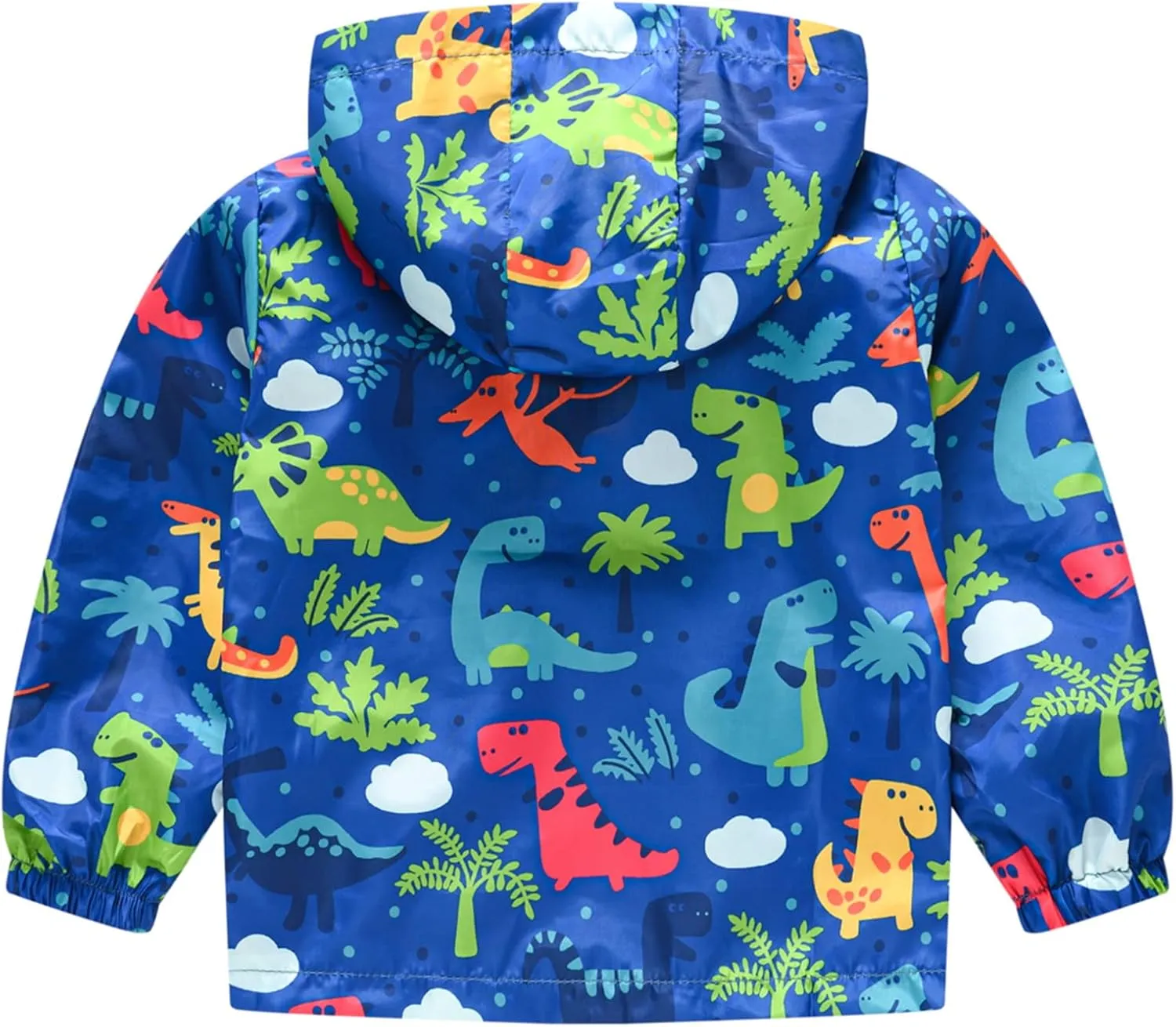 Happy Cherry Kids Boys Girls Fleece Lined Windbreaker Jacket Fashion Prints Hoodie for Fall Winter