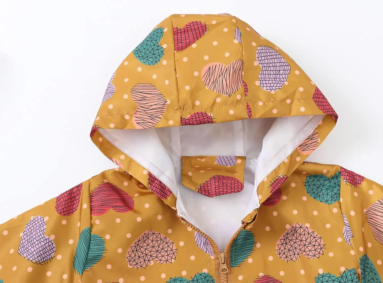 Happy Cherry Kids Boys Girls Fleece Lined Windbreaker Jacket Fashion Prints Hoodie for Fall Winter