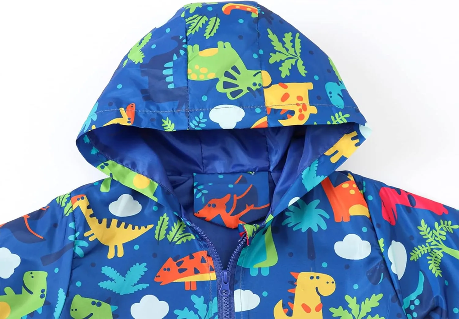 Happy Cherry Kids Boys Girls Fleece Lined Windbreaker Jacket Fashion Prints Hoodie for Fall Winter