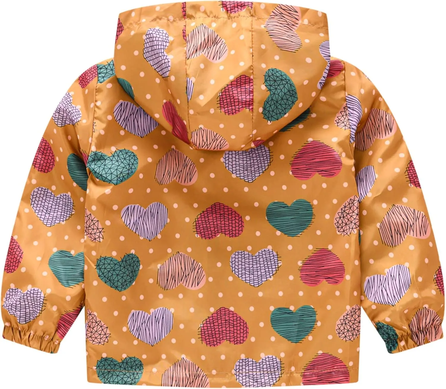 Happy Cherry Kids Boys Girls Fleece Lined Windbreaker Jacket Fashion Prints Hoodie for Fall Winter