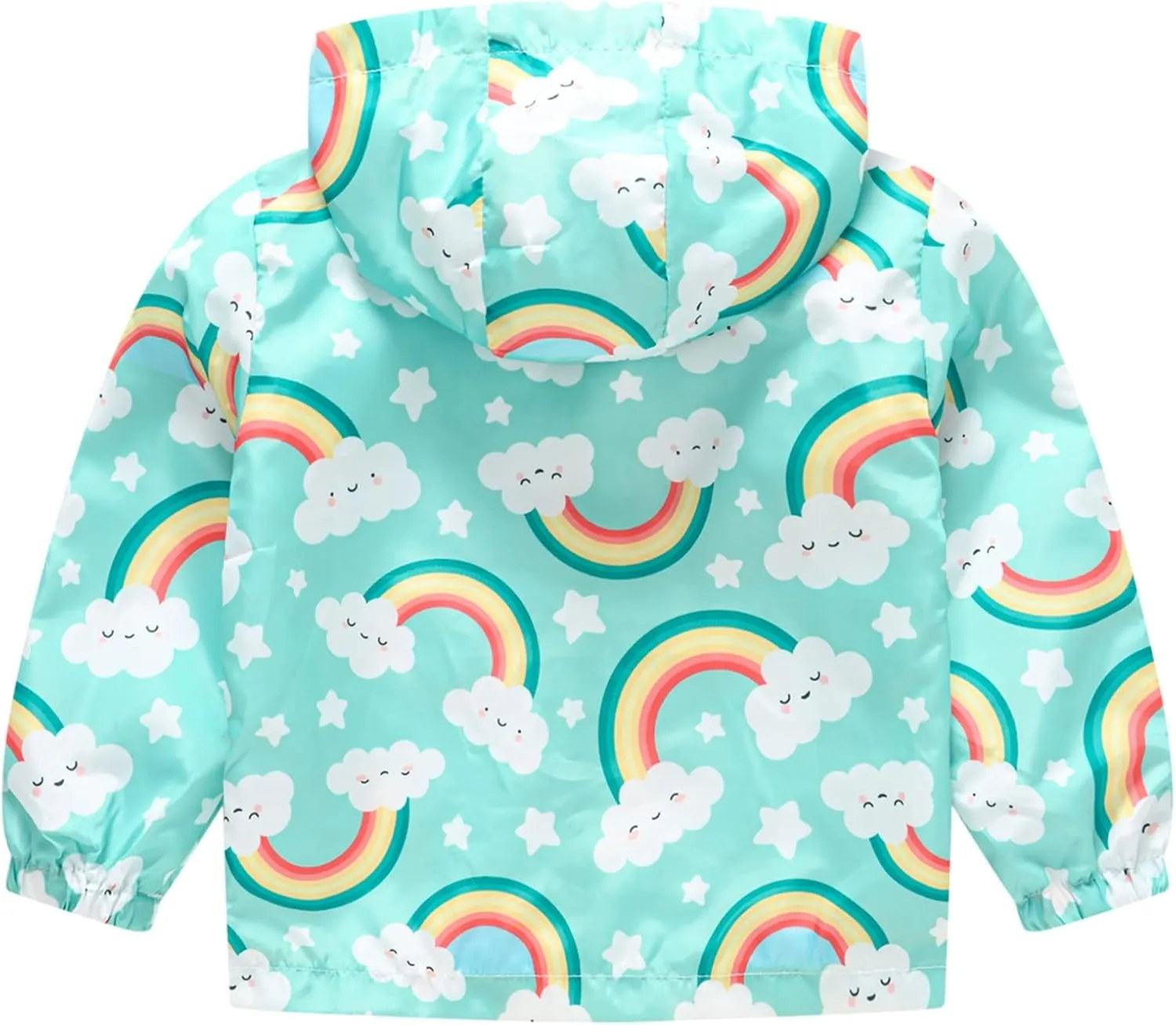 Happy Cherry Kids Boys Girls Fleece Lined Windbreaker Jacket Fashion Prints Hoodie for Fall Winter