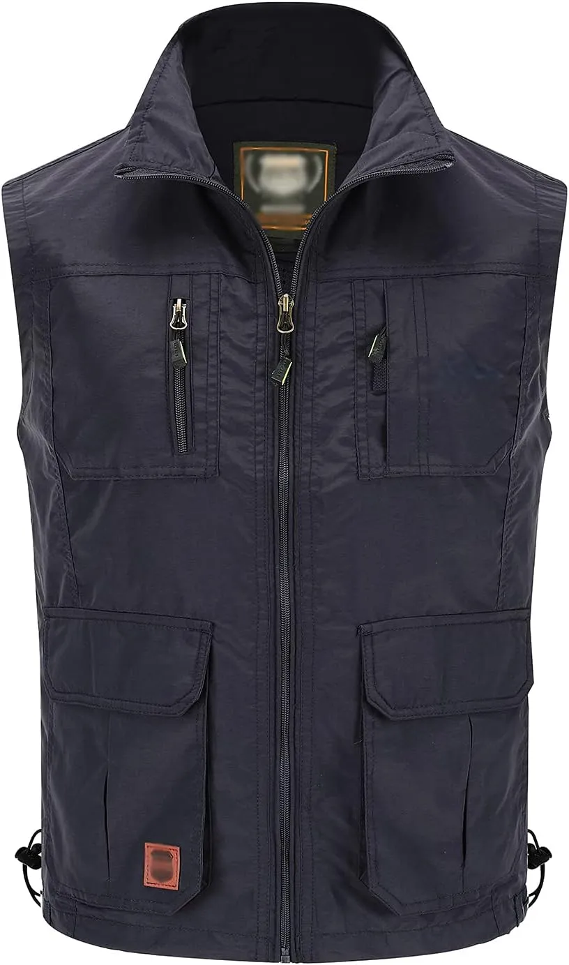 Hbufnha Mens Lightweight Vest Work Travel Safari Sport Jacket Padded Puffer Vest