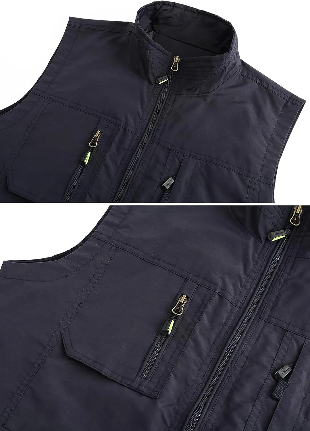 Hbufnha Mens Lightweight Vest Work Travel Safari Sport Jacket Padded Puffer Vest