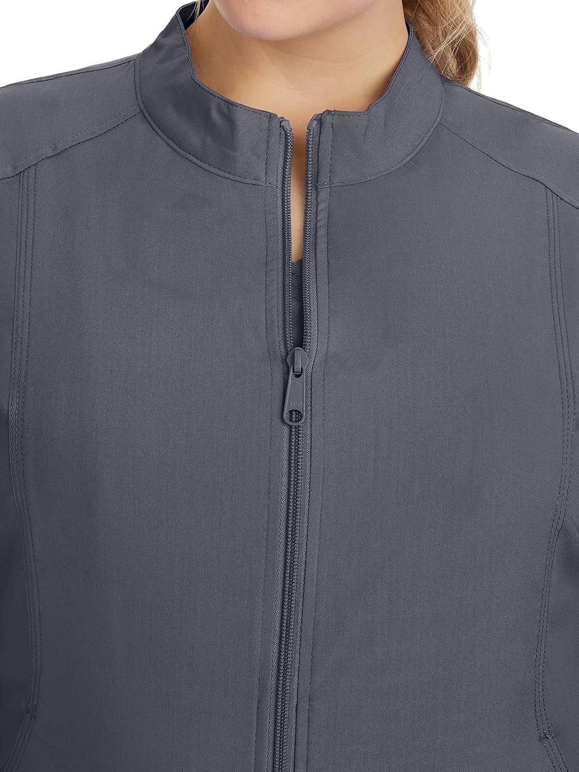 Healing Hands Women's Scrub Jacket, Zip-Up Front with 2-Way Stretch Comfort & Big Kangaroo Pockets 5038
