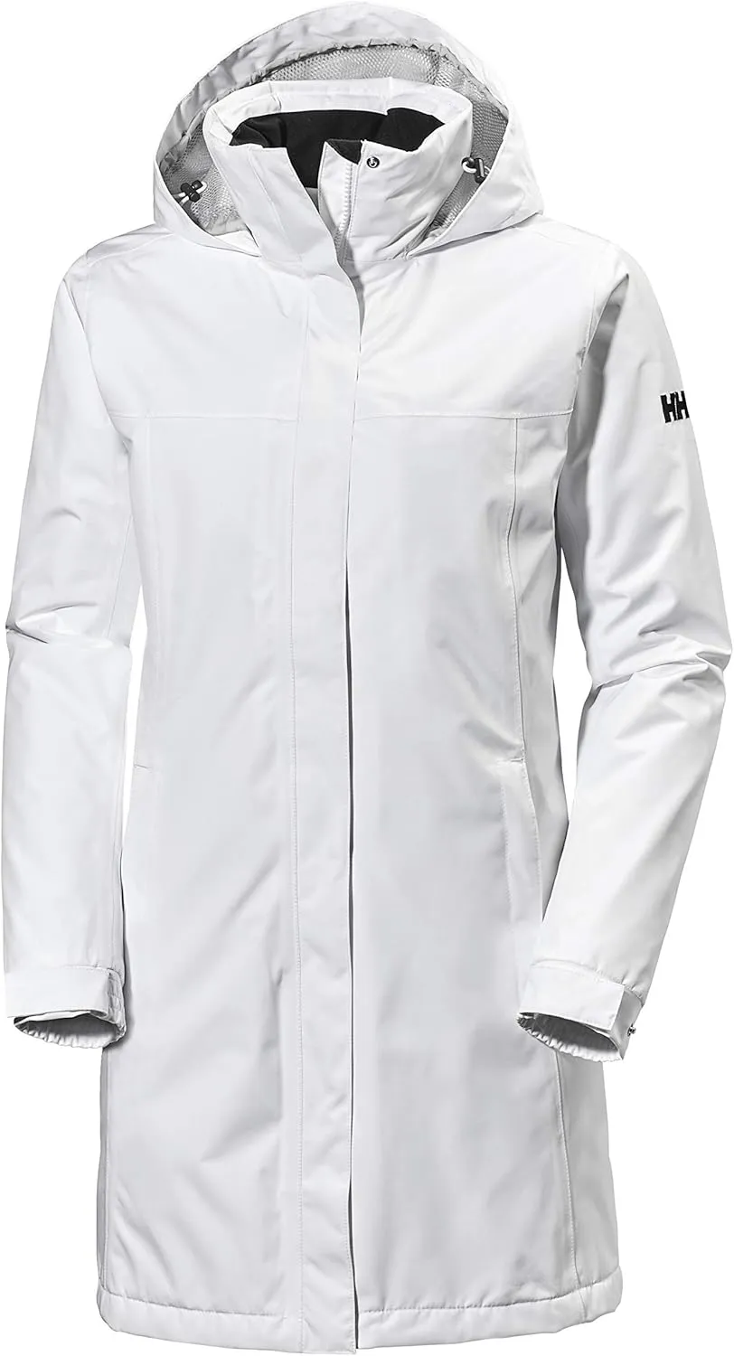 Helly-Hansen Womens Aden Insulated Waterproof Windproof Breathable Long Length Packable Hood Rain Coat Jacket