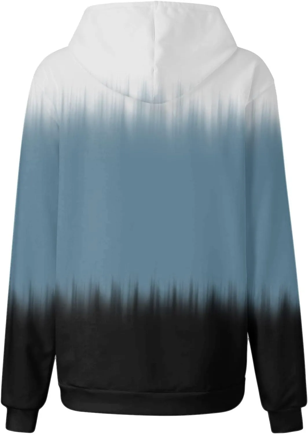 Hoodies for Women 2024 Tie Dye Gradient Drawstring Pullover Tops Baggy Trendy Loose Oversized Sweatshirts with Pockets