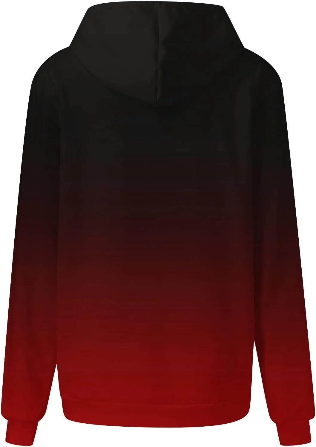Hoodies for Women 2024 Tie Dye Gradient Drawstring Pullover Tops Baggy Trendy Loose Oversized Sweatshirts with Pockets