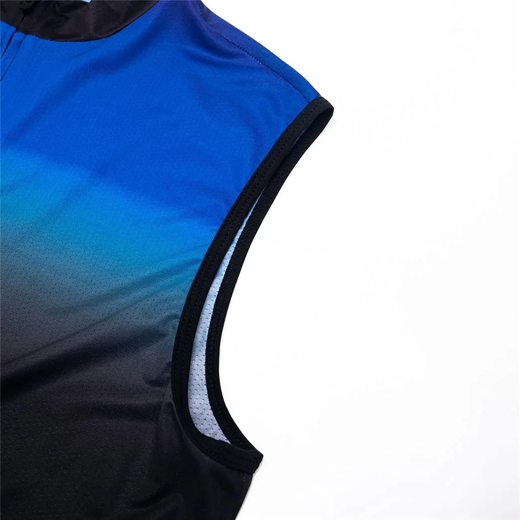 Hotlion Cycling Vest for Men Sleeveless Bike Jersey Shirts Team Bicycle Jacket Tops Reflective
