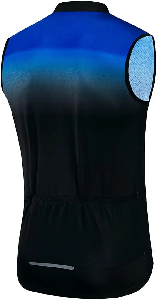 Hotlion Cycling Vest for Men Sleeveless Bike Jersey Shirts Team Bicycle Jacket Tops Reflective