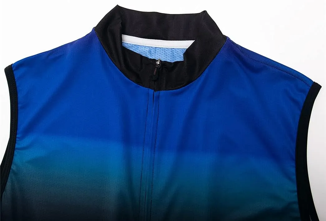 Hotlion Cycling Vest for Men Sleeveless Bike Jersey Shirts Team Bicycle Jacket Tops Reflective