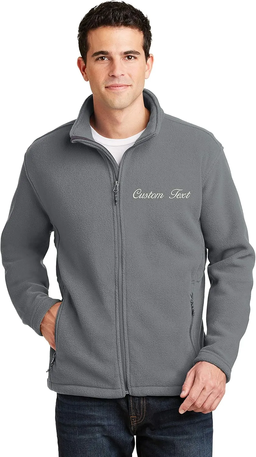 INK STITCH Men Custom Deisgn Your Own Stitching Embroidery Fleece Basic Jackets