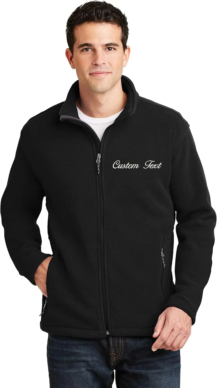 INK STITCH Men Custom Deisgn Your Own Stitching Embroidery Fleece Basic Jackets