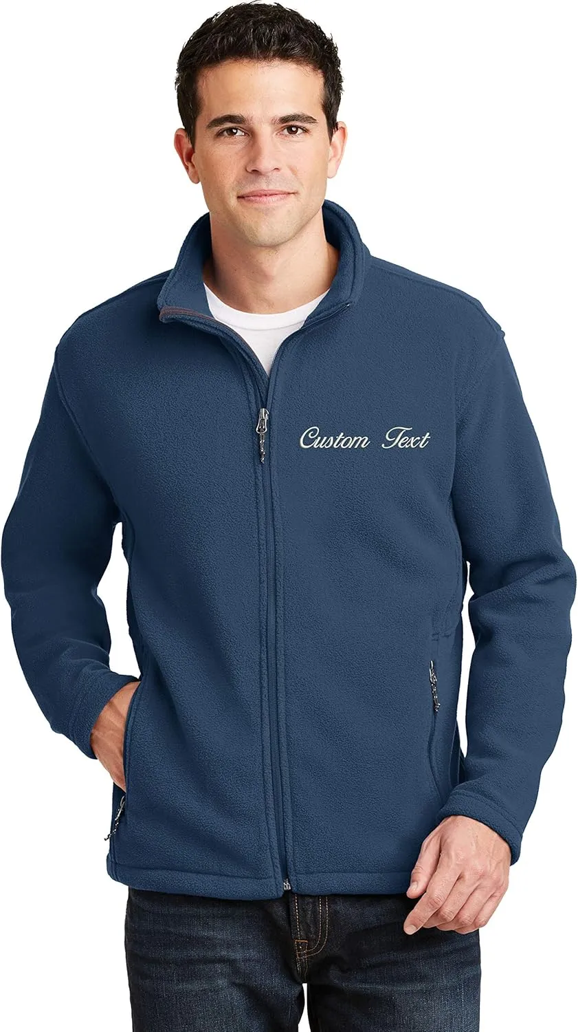 INK STITCH Men Custom Deisgn Your Own Stitching Embroidery Fleece Basic Jackets