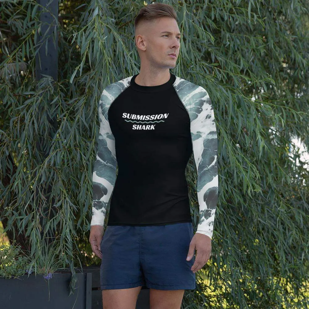 Ivory Oceans ~ Men's BJJ Rash Guard