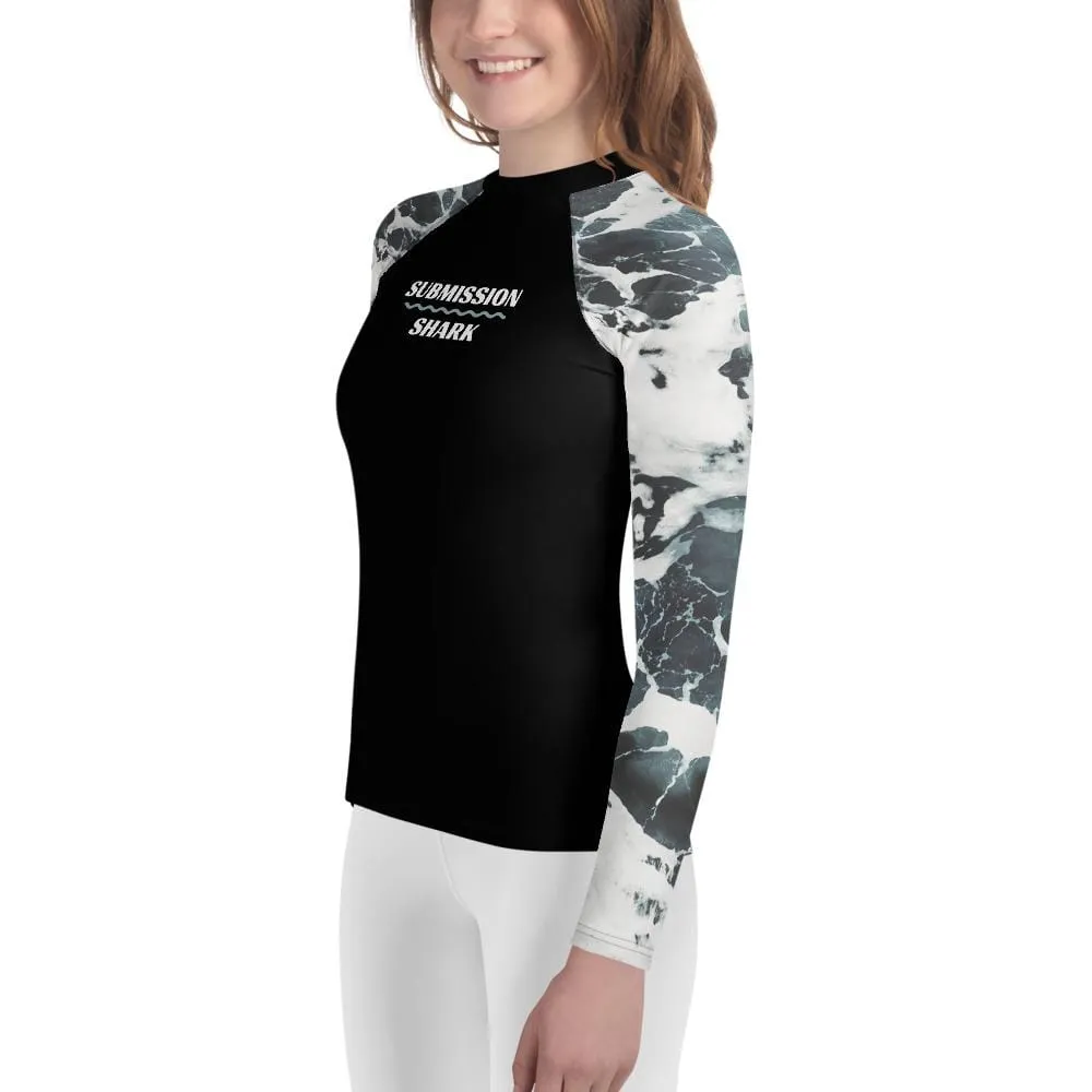 Ivory Oceans ~ Youth Rash Guard