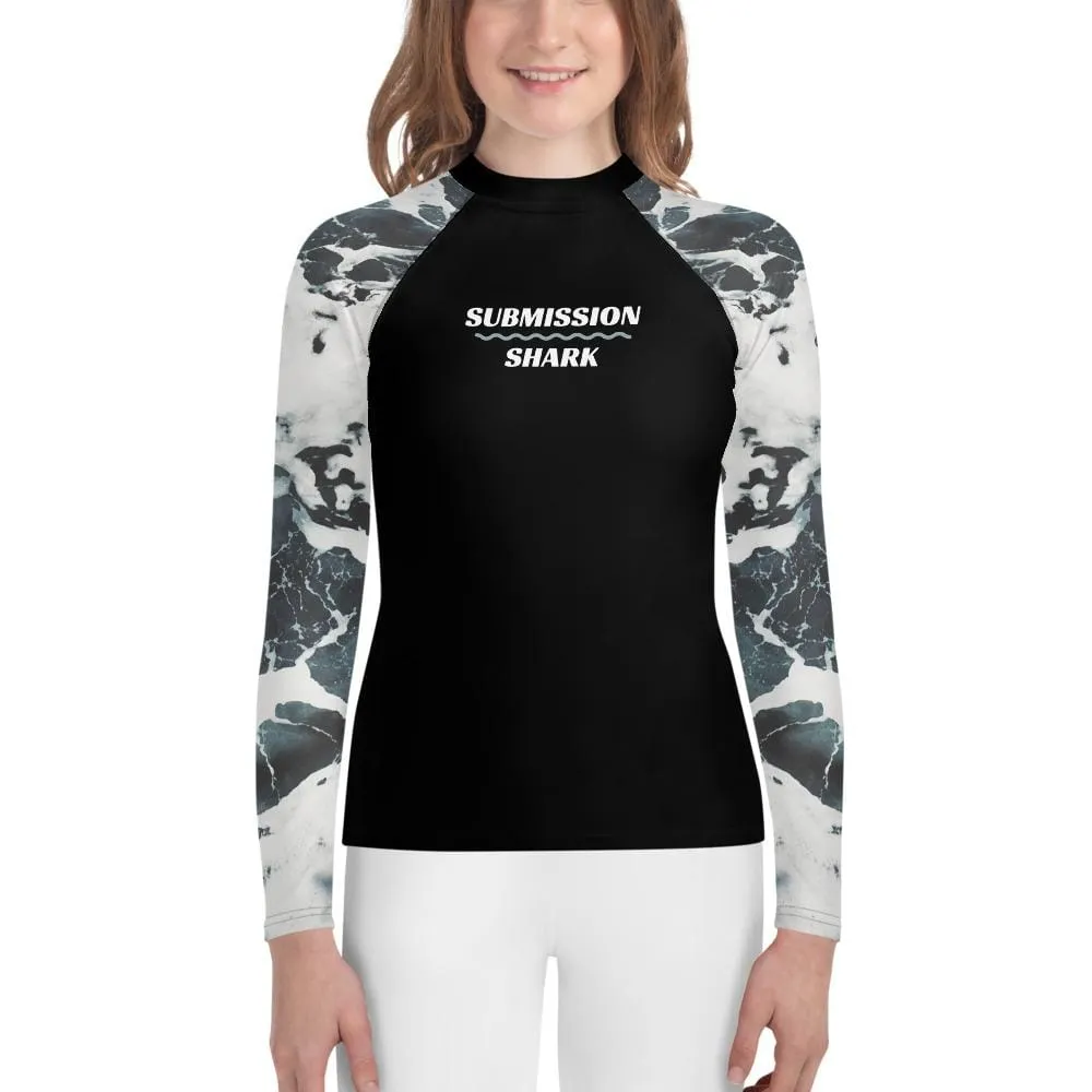 Ivory Oceans ~ Youth Rash Guard