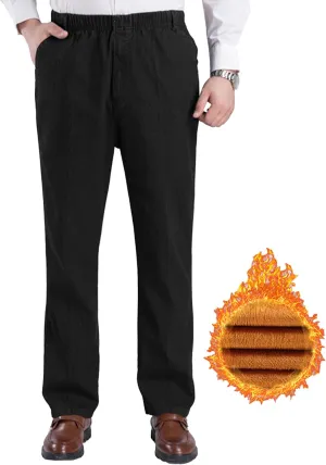 JEShifangjiusu Mens Chinos Slim Fit Pants Casual Joggers Pants Sweatpants Elastic Waist Stretch Dress Pants for Men