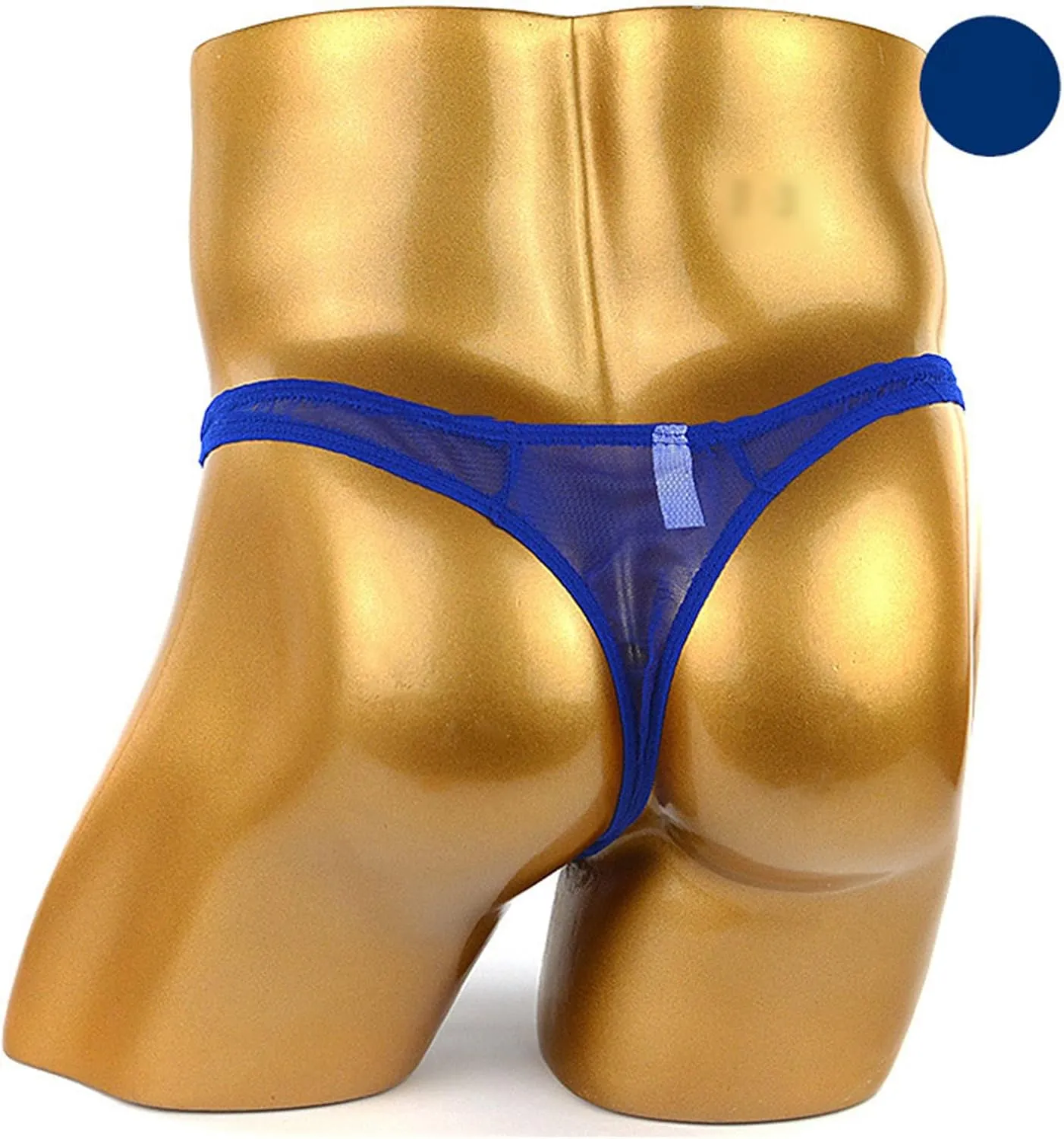 JEsilunmaMY Mens Mesh Sheer Bikini Briefs Low Rise Ultra-Thin Seamless Erotic Thong See Through Breathable Underwear Panties