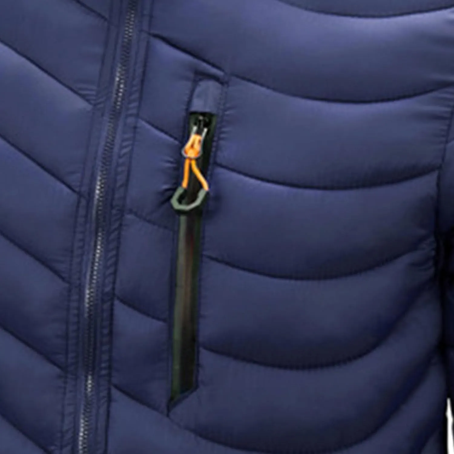 JEsilunmaMY Men's Puffer Jacket with Removable Hood Casual Insulated Hooded Padded Cotton Coat Slim Packable Down Jacket