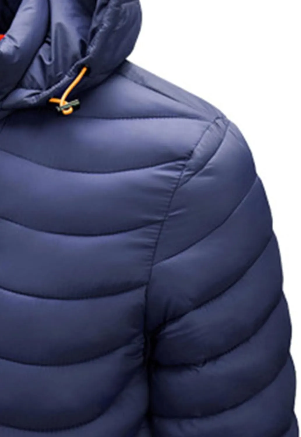 JEsilunmaMY Men's Puffer Jacket with Removable Hood Casual Insulated Hooded Padded Cotton Coat Slim Packable Down Jacket