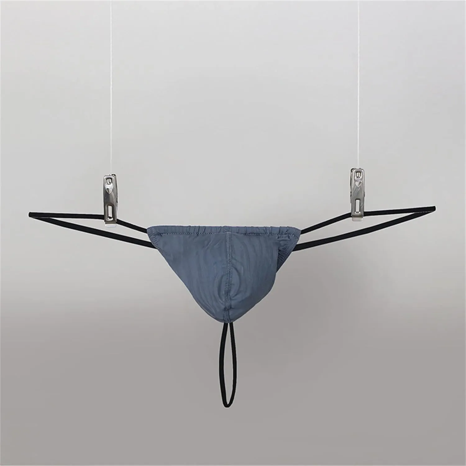 JEsilunmaMY Mens Stretch Pouch Thongs Low Rise See Through Mesh Bulge G-String Briefs Breathable T-Back Jockstrap Underwear