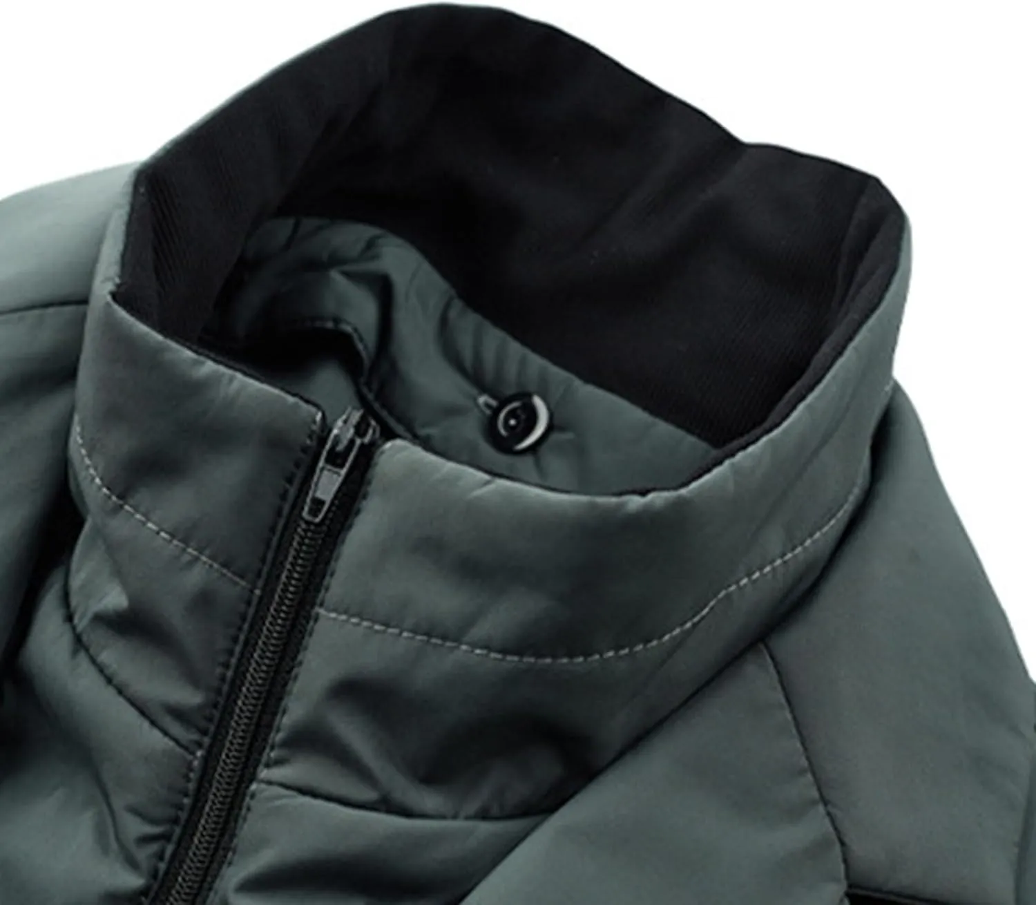 JEsilunmaMY Men's Suit Collar Insulated Puffer Jacket Winter Thermal Business Blazer Down Coats Windproof Padded Puffy Coat