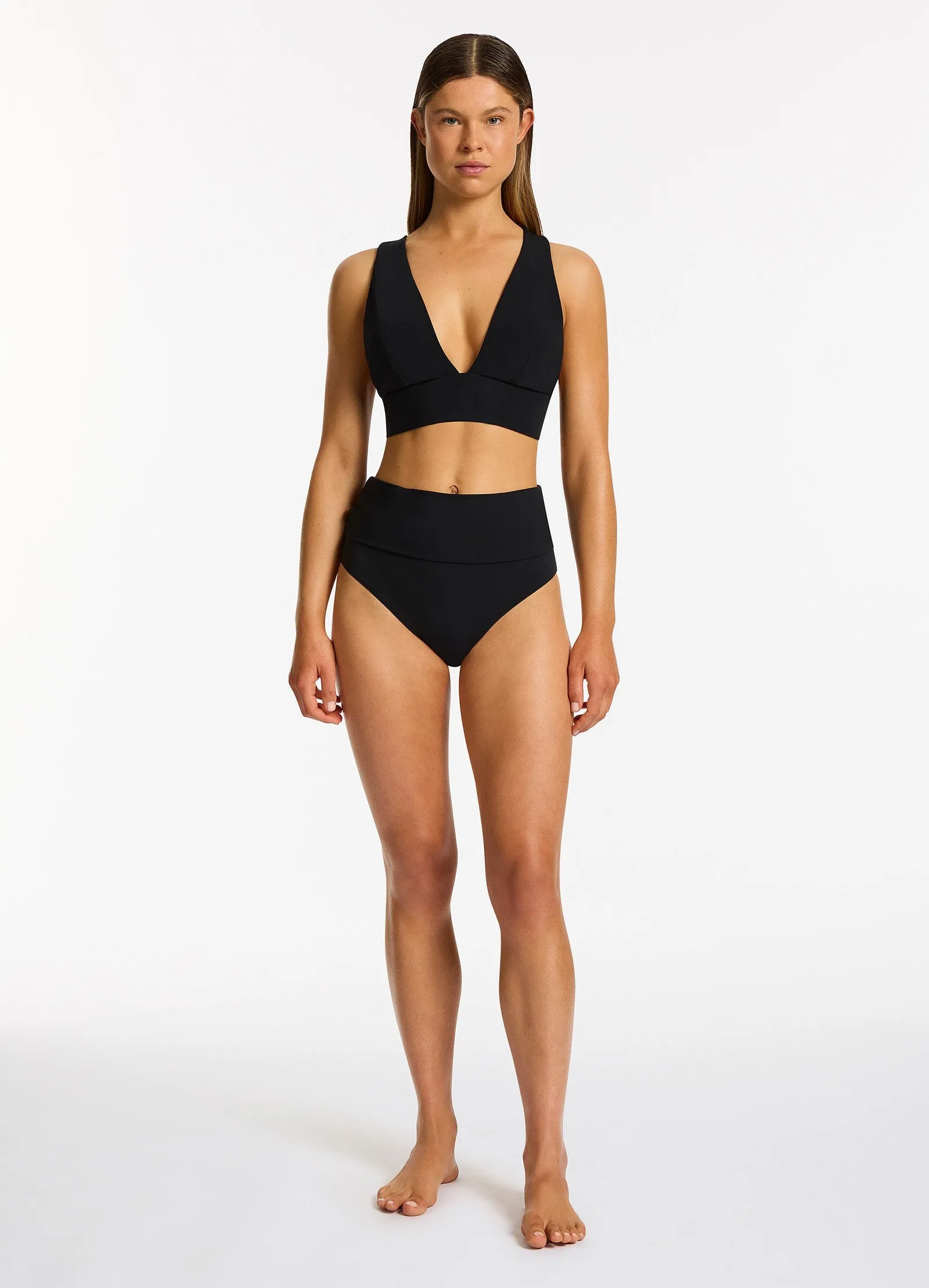 Jetset Soft Triangle Bikini Top - Black