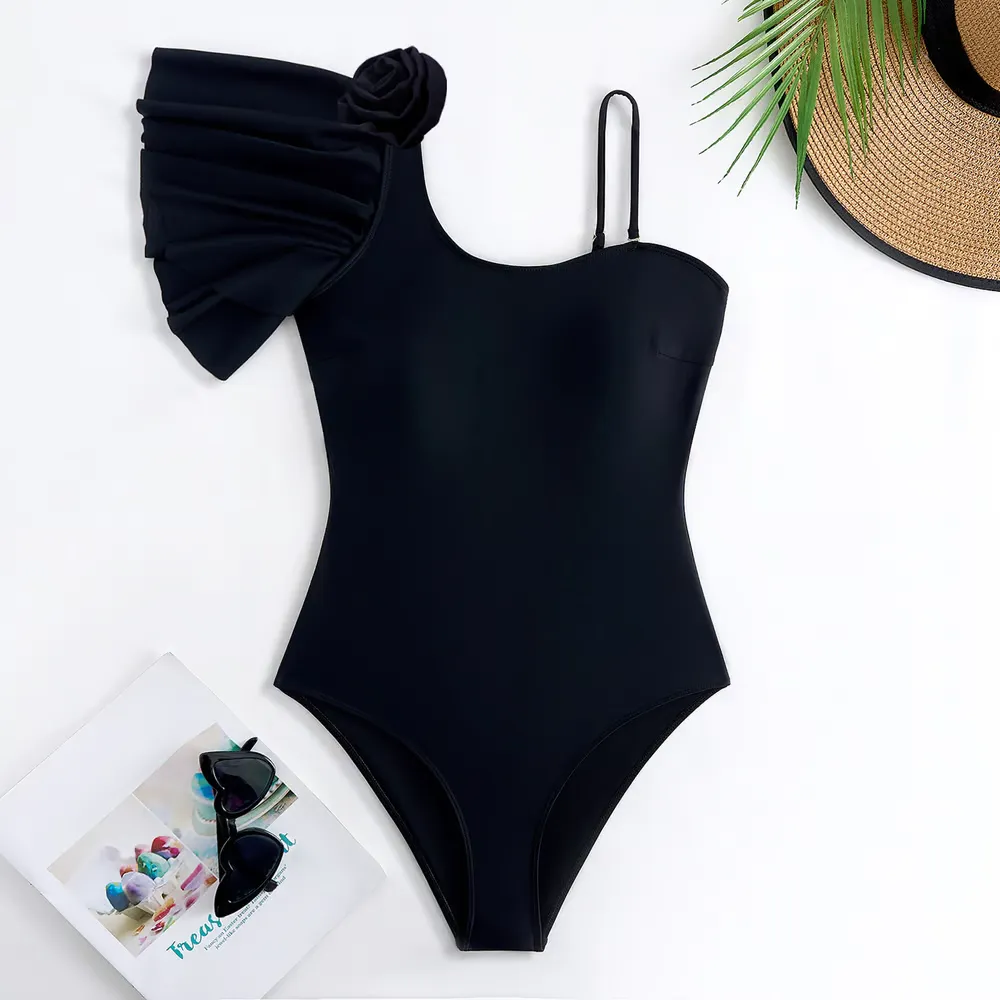 Jodi - Ruffled Floral One-Piece Swimsuit Set
