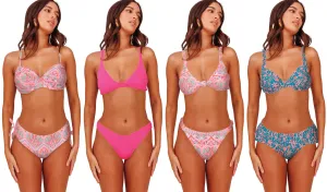 JR-RAPM - Wholesale Junior's Print & Textured Bikini Sets